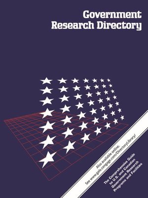 cover image of Government Research Directory